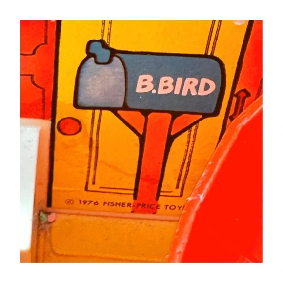 Vintage Fisher Price Play Family Sesame Street Clubhouse w 4 Figures 1976 - Picture 9 of 13